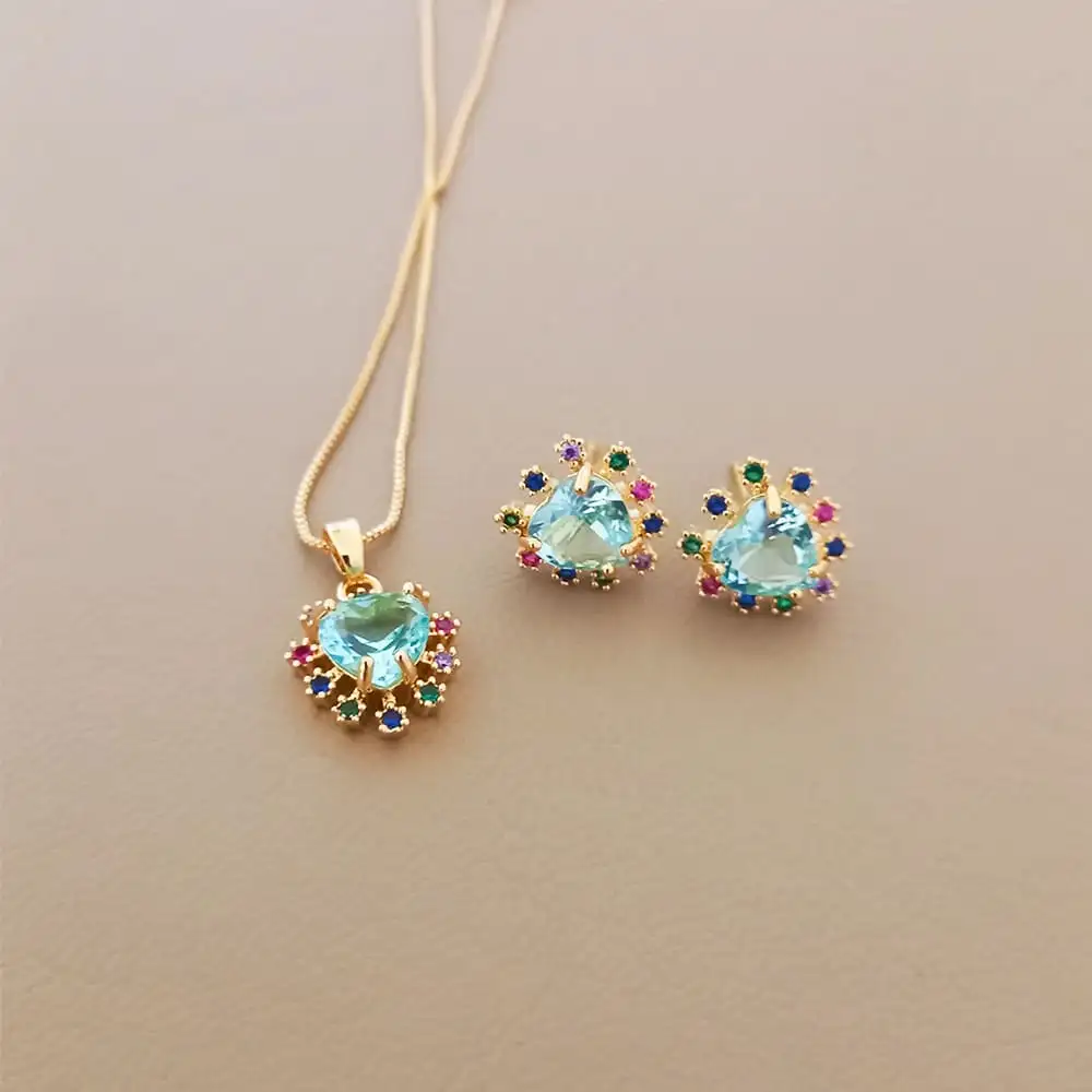 CONJUNTO DE PEDRAS VERDE ÁGUA