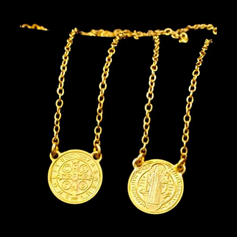 ESCAPULÁRIO MEDALHA SÃO BENTO - 70CM